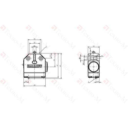 Одиночный выключатель Balluff BNS 819-100-K-10-FC