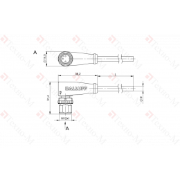 Разъем с кабелем Balluff BCC M423-0000-2A-002-PX43T2-050