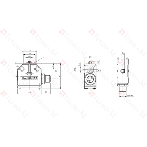 Одиночный выключатель Balluff BNS 819-99-R-12-S80