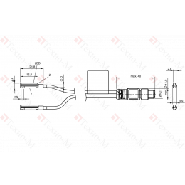 Магнитный датчик для цилиндра Balluff BMF 214K-PS-C-2A-SA95-S75-00,5