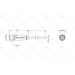 Разъем с кабелем Balluff BCC S415-0000-1A-003-VX8434-200