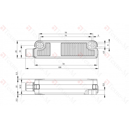 Магнитный датчик безопасности Balluff BID R03K-4R100-O20ZZ0-S92