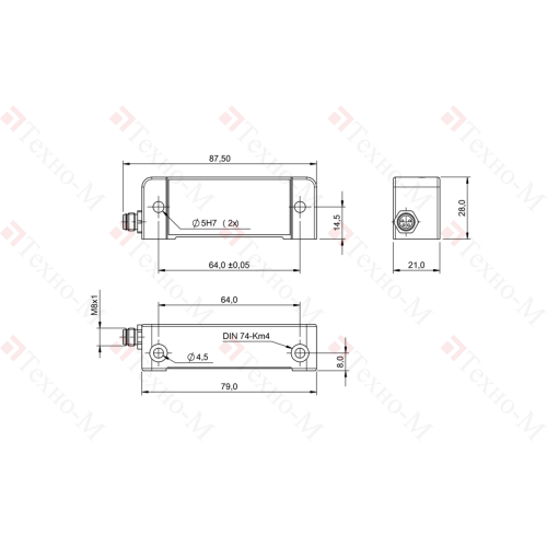 Инклинометр Balluff BSI R11A0-XB-CXS045-S75G