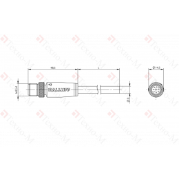 Разъем с кабелем Balluff BCC M418-0000-2A-147-PS0825-020
