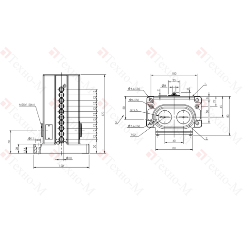 Блочный выключатель Balluff BNS 819-D10-R12-100-10