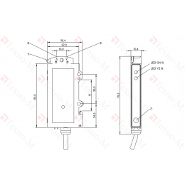 Усилитель для оптоволоконных датчиков Balluff BFB 75K-001-P-02
