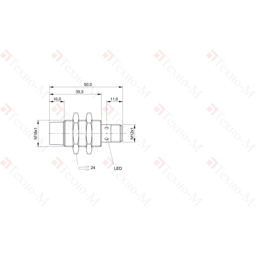 Индуктивный датчик Balluff BES M18MD-PSC12E-S04G-W01