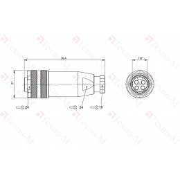 Разъем Balluff BCC A334-0000-10-000-61X4A5-000