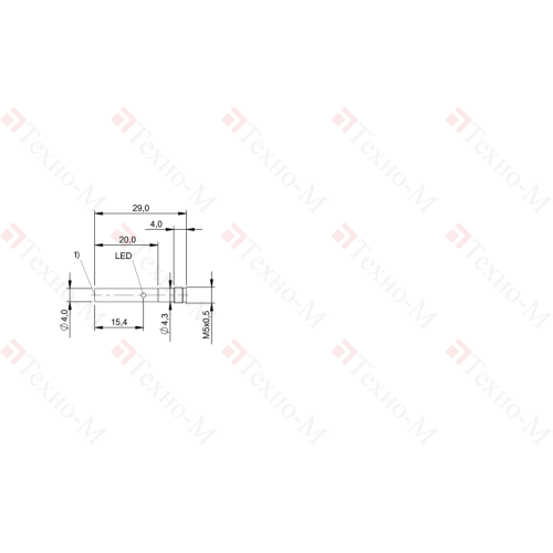 Индуктивный датчик Balluff BES G04EC-PSC08B-S26G