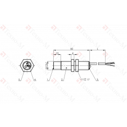 Емкостной датчик уровня Balluff BCS M12T4G1-PSM80G-EP02