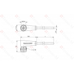 Разъем с кабелем Balluff BCC M425-0000-1A-005-PX0334-100