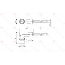 Разъем с кабелем Balluff BCC M424-0000-2A-003-EX44T2-100