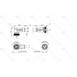 Соединительный кабель Balluff BCC A323-A313-70-345-VX43W6-020