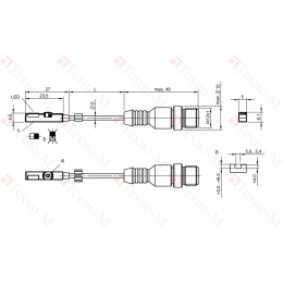 Магнитный датчик для цилиндра Balluff BMF 235K-PS-C-2A-SA4-S4-00,3