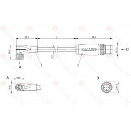 Соединительный кабель Balluff BCC W323-W413-3E-602-BW8334-010