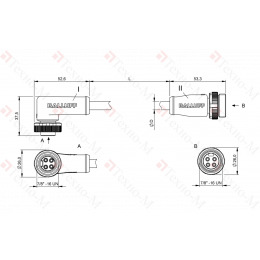 Соединительный кабель Balluff BCC A324-A314-30-346-VX44W6-200