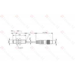 Магнитный датчик Balluff BMF 08M-PS-C-2-KPU-SA2-S49-02,5
