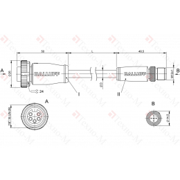 Соединительный кабель Balluff BCC A315-M415-3E-330-VS85N6-020