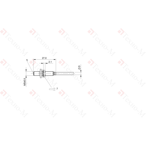 Индуктивный датчик Balluff BES M05ED-PSC08B-BP02-R50