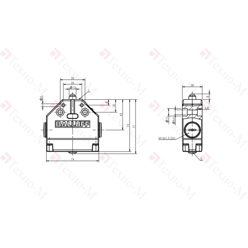 Одиночный выключатель Balluff BNS 819-FK-60-101-FE