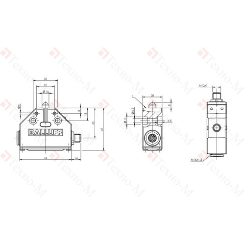 Одиночный выключатель Balluff BNS 819-FK-60-101-S4R