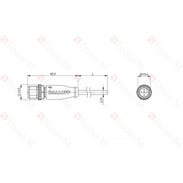 Разъем с кабелем Balluff BCC M415-0000-2A-017-PX0534-050