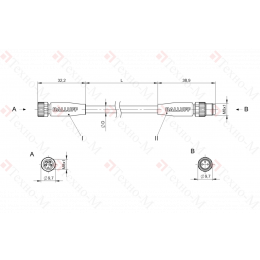 Соединительный кабель Balluff BCC M314-M313-30-300-PX0334-006