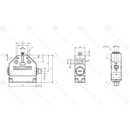 Одиночный выключатель Balluff BNS 813-FR-60-186-S80R