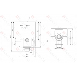 Индуктивный датчик Balluff BES Q40KEU-NAH20B-S04G-001