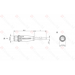 Разъем с кабелем Balluff BCC M413-0000-2A-002-VX8334-020