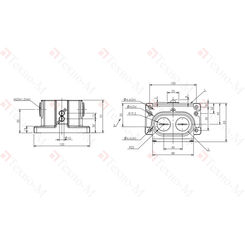 Блочный выключатель Balluff BNS 819-D02-D12-100-10