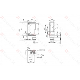 Оптический датчик Balluff BOS 5K-NU-LH12-S75