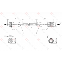 Соединительный кабель Balluff BCC M415-M414-3A-304-PW0434-020