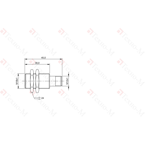 Индуктивный датчик Balluff BES M18EE1-PSY50B-S04G-L01