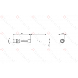 Разъем с кабелем Balluff BCC M314-0000-20-003-PW0434-015