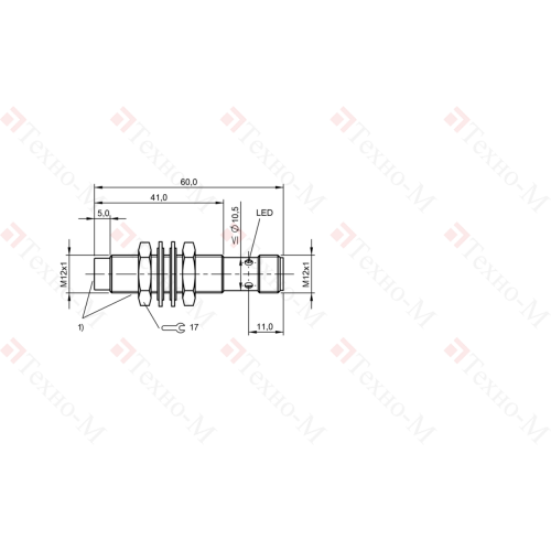 Индуктивный датчик Balluff BES M12EF1-PSC10F-S04G-S