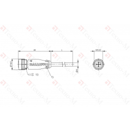 Разъем с кабелем Balluff BCC M415-0000-1A-001-PH0334-200