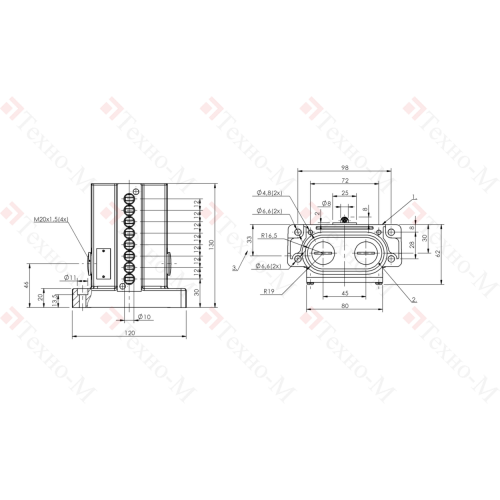 Блочный выключатель Balluff BNS 819-D08-L12-62-10