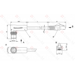 Соединительный кабель Balluff BCC M424-E894-8G-695-EX64N9-006
