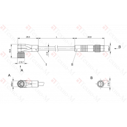 Соединительный кабель Balluff BCC W323-W313-30-300-SW0434-010