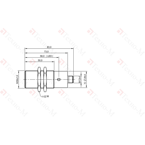 Индуктивный датчик Balluff BES 515-327-S4-C