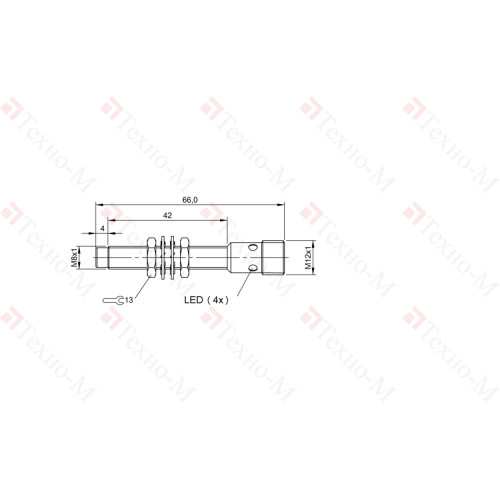 Индуктивный датчик Balluff BES M08MG1-PSC60F-S04G