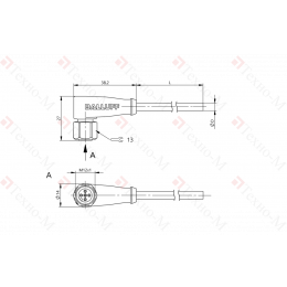 Разъем с кабелем Balluff BCC S425-0000-1A-004-PX0334-250