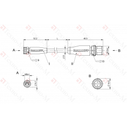 Соединительный кабель Balluff BCC M314-M414-3E-304-PX0434-030