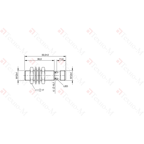 Индуктивный датчик Balluff BES M12MF1-PSC30A-S04G-W01