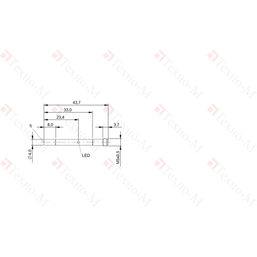 Индуктивный датчик Balluff BES G04ED-PSC50F-S26G