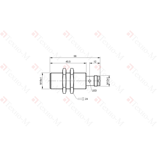 Индуктивный датчик Balluff BES M18EG1-PSC80A-S04G-S