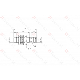 Индуктивный датчик Balluff BES M12ME-PSC80E-S04G-W08