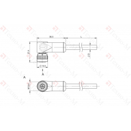 Разъем с кабелем Balluff BCC M42C-0000-1A-049-PX0C25-150