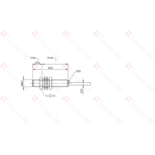 Индуктивный датчик Balluff BES M08MG-GSC20B-BP05